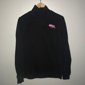 Half zip up race track jacket